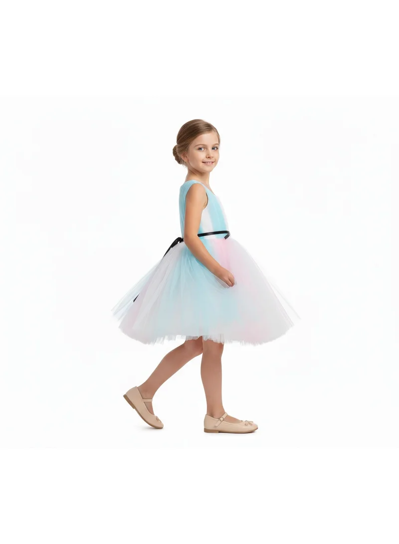 D'Daniela Pastel Tulle Dress